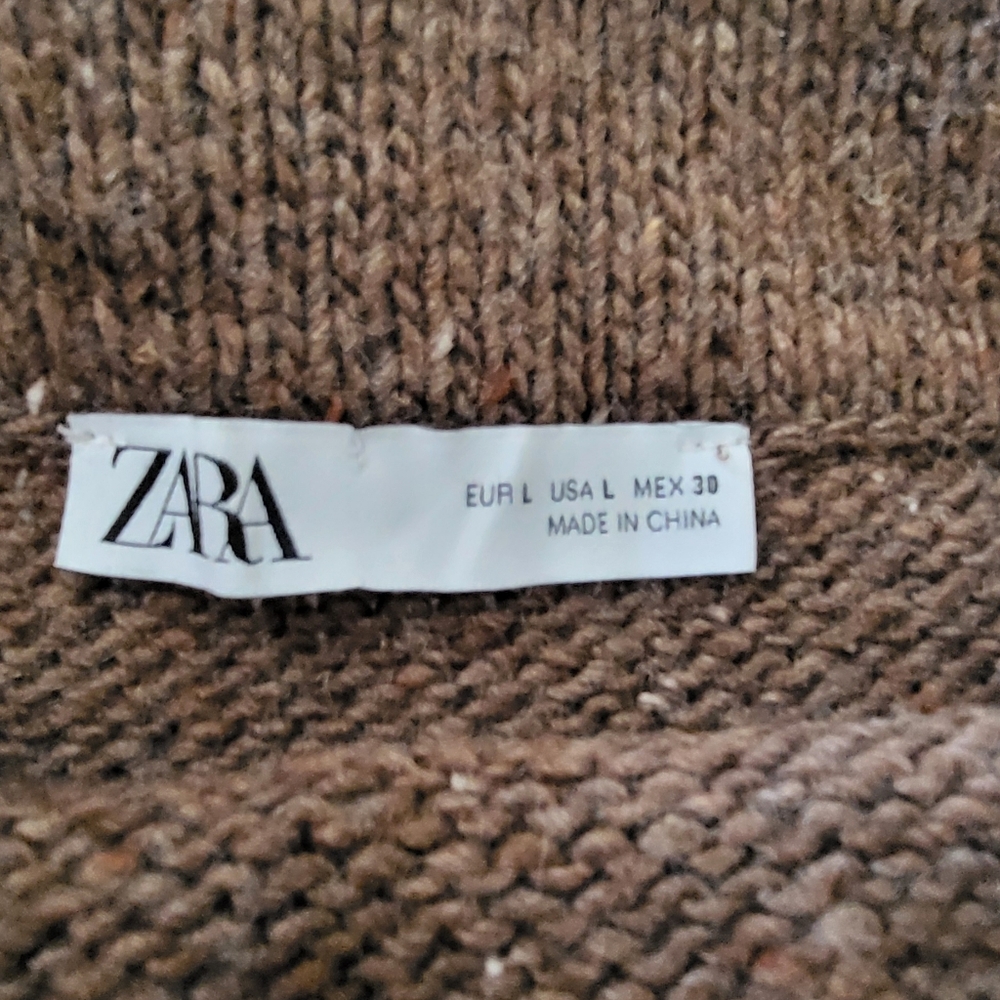 Zara Brown Knit Maxi Skirt - Picture 7 of 12